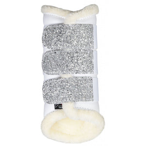 HKM Sparkle Protection Boots, White - ReRide Consignment 