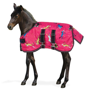 Centaur 600D FOAL Turnout Blanket, Berry Pony Print - ReRide Consignment 