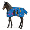 Centaur 600D FOAL Turnout Blanket, Blue Pony Print - ReRide Consignment 