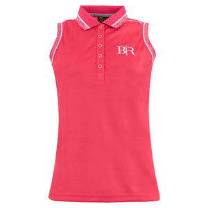 BR Annemijn Sleeveless Poloshirt, Raspberry Red - ReRide Consignment 
