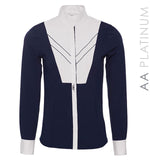 AA Platinum Ladies Porto Competition Shirt, Navy - ReRide Consignment 