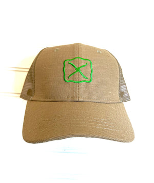 Twisted X Buckle Mesh Back Ball Cap, Tan - ReRide Consignment 