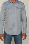 Kimes Ranch Men's Tuscon HB Long Sleeve Button Up, Indigo - ReRide Consignment 